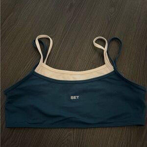 Set Women's Two-Tone Sports Bra